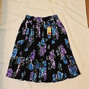 CLIO vintage floral‎ pleaded skirt size small